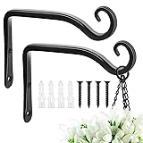 FEED GARDEN Hanging Plant Bracket 2 Pack 6 Inch