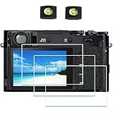 ULBTER Screen Protector for Fujifilm X-T4 X100V Fuji XT4 X-100V Camera [3Pack] with Hot Shoe Cover, 0.3mm 9H Hardness Tempere
