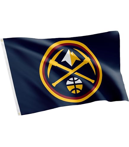 Denver Nuggets Mile High City Outdoor Flag - 3x5 Ft Polyester With Grommets - Officially Licensed