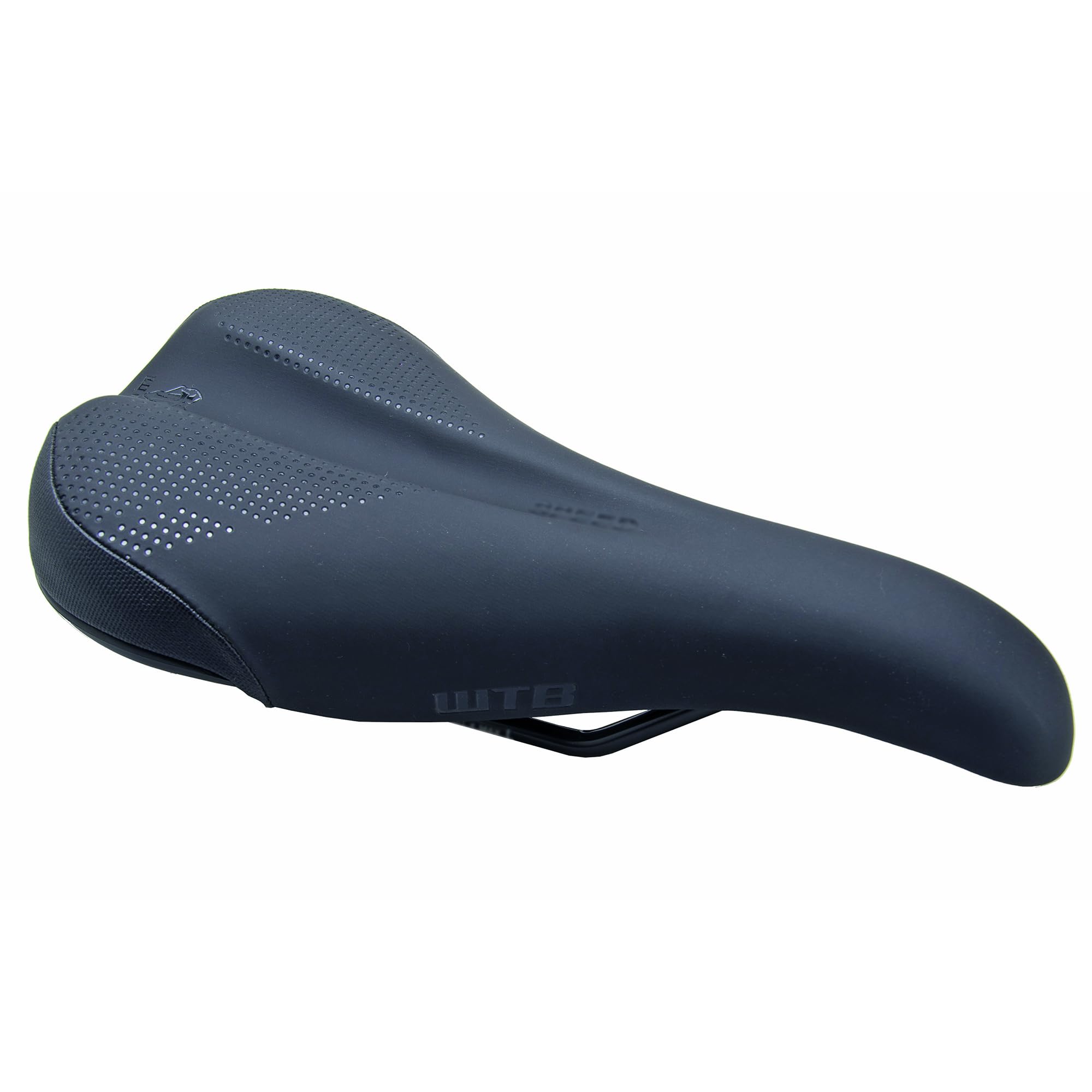 WTB Speed Comfort Bike Saddle, Shock Absorbing Saddle, Dual Compound Soft Shell Base, Thick Padding, Flex-Tuned Shell, Microfiber Cover, & ABR Corners, Comfortable, Durable Performance, Steel