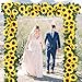 Sunm Boutique 2 Pack Artificial Sunflower Garland Fake Sunflowers Garland Silky Sunflower Vine for Home Garden Wedding Party Decor, Yellow, 2 Pcs