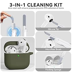 for AirPods 4 Case, Soft Silicone Protective Case