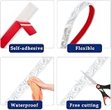 Zayejod Self Adhesive Peel and Stick Wall Border 3D Wallpaper Trim view 3