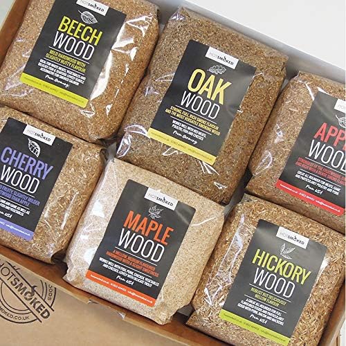Hot Smoked Wood Dust Collection, 6 x 500g Cold Smoking Dusts in a Gift