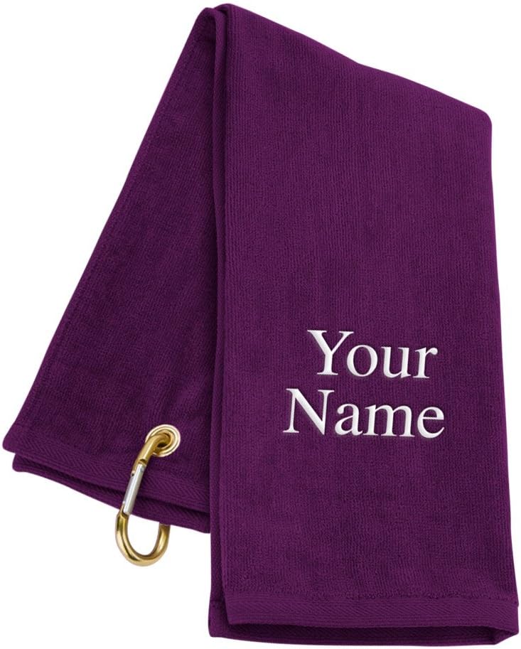 Trifold LLC Personalized Golf Towel - Purple