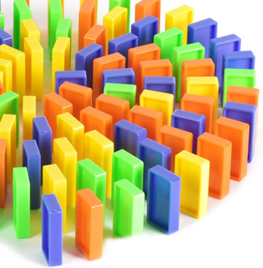 Yeechang Domino Train Toy Set,Electric Domino Train Car Automatic Set Up,Electronic Toys,Electric Domino Train Car Vehicle Model Magical Automatic Set Up Colorful Plastic Dominoes Toys