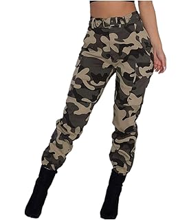 Bazhahei Pantalones De Camo Cargo Para Mujer Pantalones Casuales