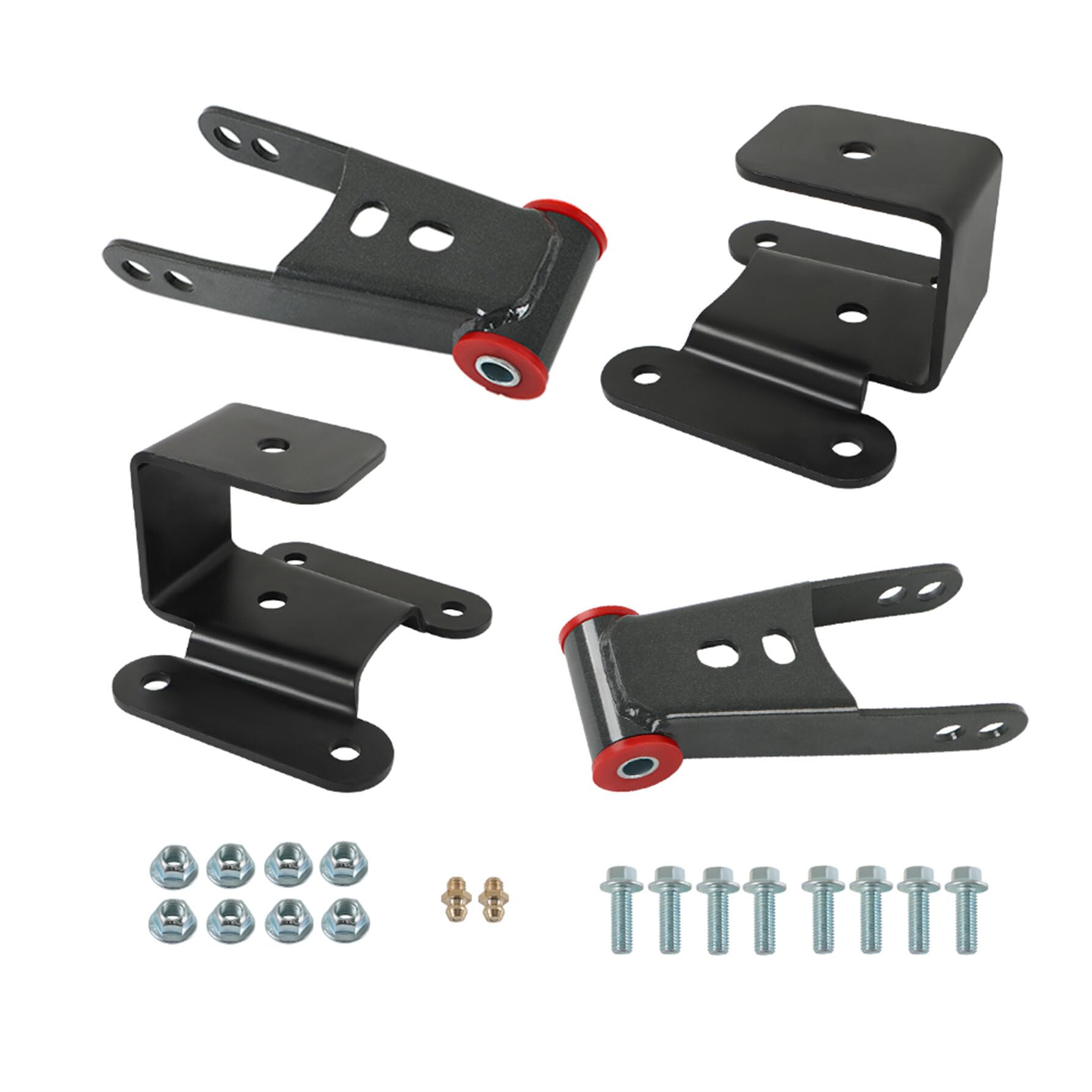 Photo 1 of 2"-4" Drop Shackles Hangers Lowering Kit Replacement for Ram 2500 3500 2WD 4WD 1994 1995 1996 1997 1998 2000 2001 2002