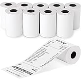 (10 Rolls) 2 1/4 x 50 Thermal Receipt Paper Rolls, POS Cash Register Paper Rolls, BPA Free 2.25x50ft Long Per Thermal Paper Receipt
