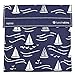 Lunchskins Reusable Velcro Sandwich Bag, Navy Boat