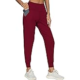 Kcutteyg Womens Joggers with Pockets, Lightweight Quick Dry Athletic Workout Soft Pants for Gym, Yoga, Running