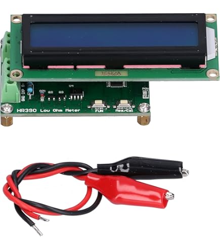 Aramox Digital Circuit Tester - Microohm Milliohm Meter For Auto Electrical Diagnostics (20mΩ-200kΩ Range)