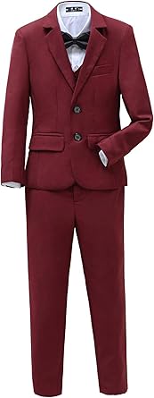 baby boy burgundy suit