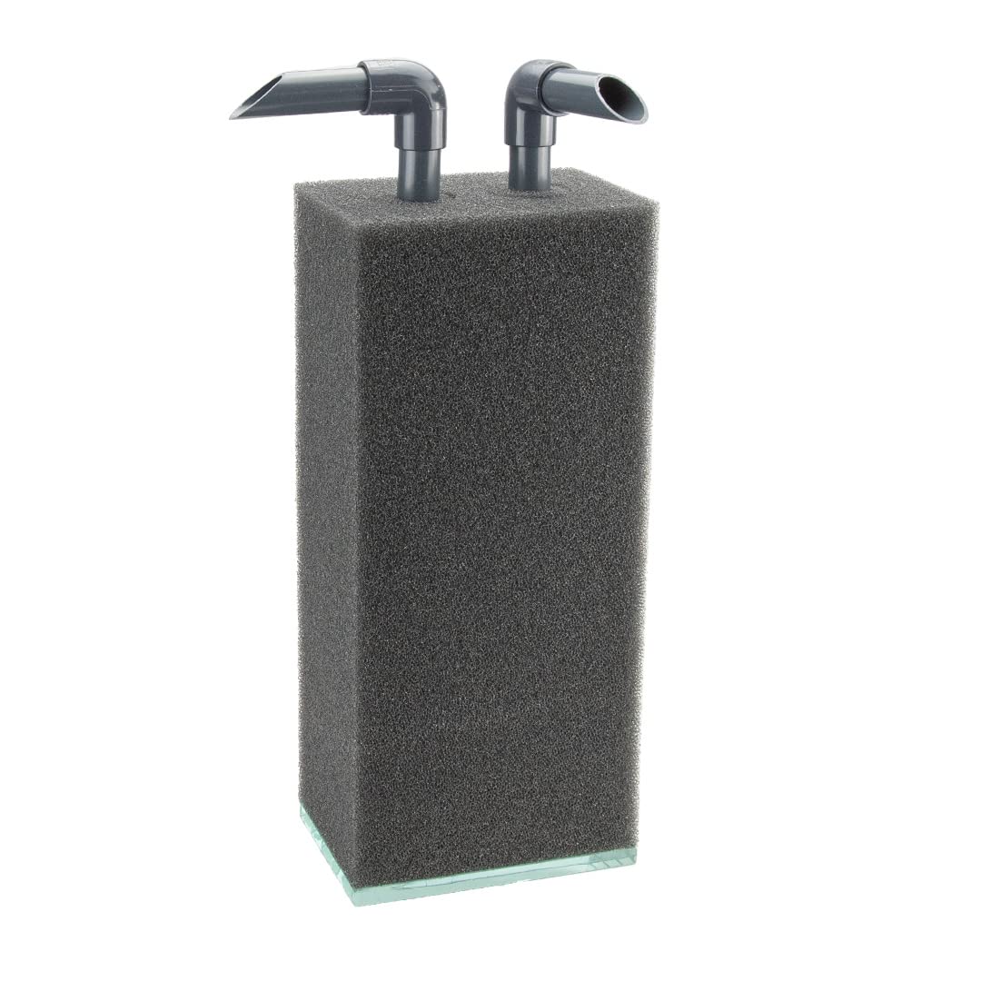 Aquarium Sponge Mobile HMF Biological Internal Hamburg Matten Air Fish Tank Quiet Water Foam Filter for Shrimp Fish 15x10x34cm up to 200-250 liter Tanks (PPI 30 medium, Black)
