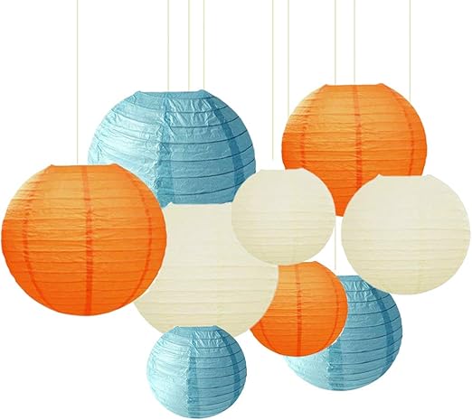 Sonnis Paper Lanterns 12 10 8 Round Lanterns Chinese Japanese