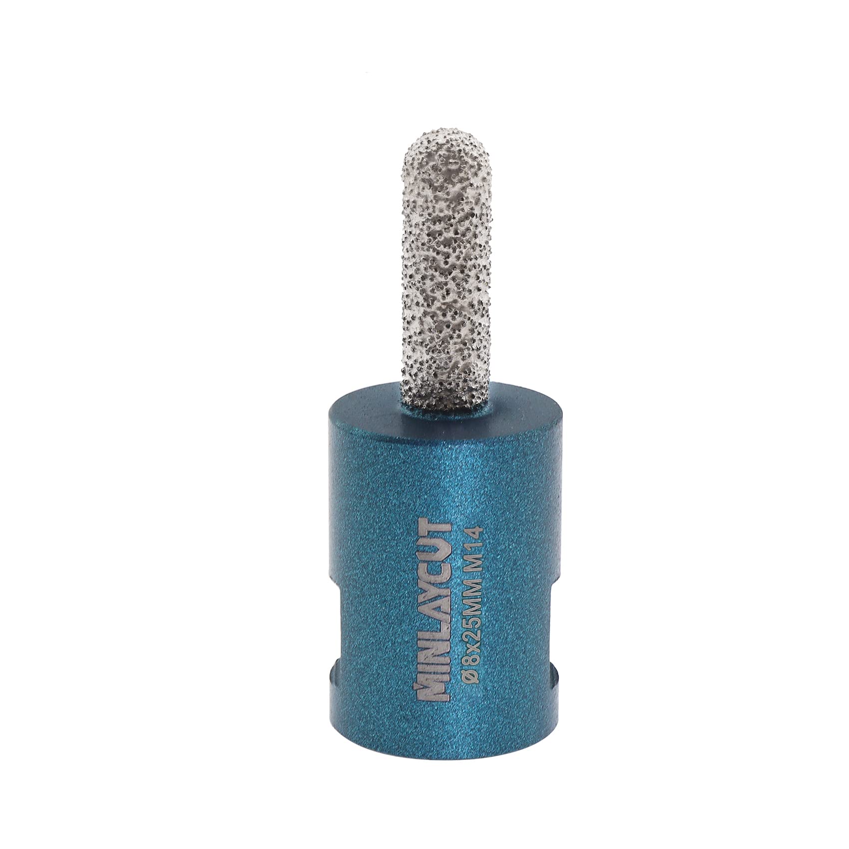 Diamond Mortar Raking Bit 8mm x 25mm,MINLAYCUT M14 Thread Diamond Mortar Cutter for Old Mortar, Blown, Damaged Brick or Natural Stone Removal