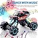 RC Truck Shooting Water Bullets 2.4Ghz Remote Control Car Toys Monster Truck with LED Light Realistic Sounds & Music Rear Fog Stream 2 Rechargeable Batteries Birthday Gifts for Kids Boys Girls (Red)