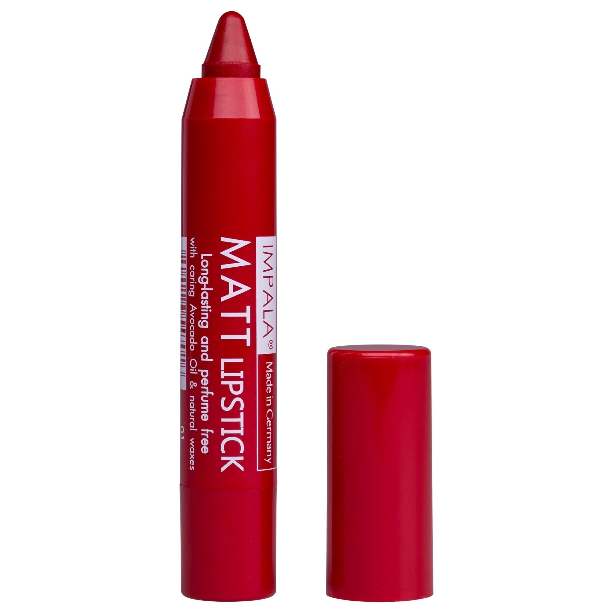 Impala - Automatic Rotating Matt lipstick Chili Red Colour No. 01| Long-Lasting Moisturizing Matte Lipstick | Creamy Texture Lipstick with Balm Effect