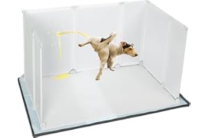 BENCACAWINSTYLE Dog Litter Box with High Walls,Indoor Dog Potty for Small Medium and Large Dogs,No Spill Pee Pad Holder Tray for Dogs Work with Most Training Pads and Easy to Clean.