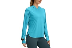 SEAMAID Women's UPF 50+ Sun Shirt SPF Long Sleeve Lightweight Hoodie UV Protection Clothing Hiking Fishing Outdoor