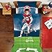 Dream Big Football Player Twin/Full Comforter Set, Navy
