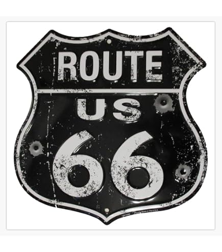 Route 66 Highway US Vinyl Sticker Decal – Water Resistant – Fits Car, Bumper, Window, Or Wall