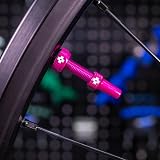 Muc-Off Tubeless Valves V2 7075 Aluminium Presta Pink 44mm with Core Tool view 5