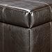 Dorel Living Storage Ottoman, Small, Espresso