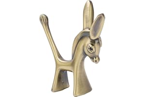 Donkey Ring Holder, Unique Little Donkey Statuette Zinc Alloy Jewelry Organizer, with Warm Metallic Feel, for Rings Bracelets