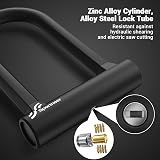 Sportneer 17mm Heavy Duty D Lock with Mounting Bracket and Keys view 4