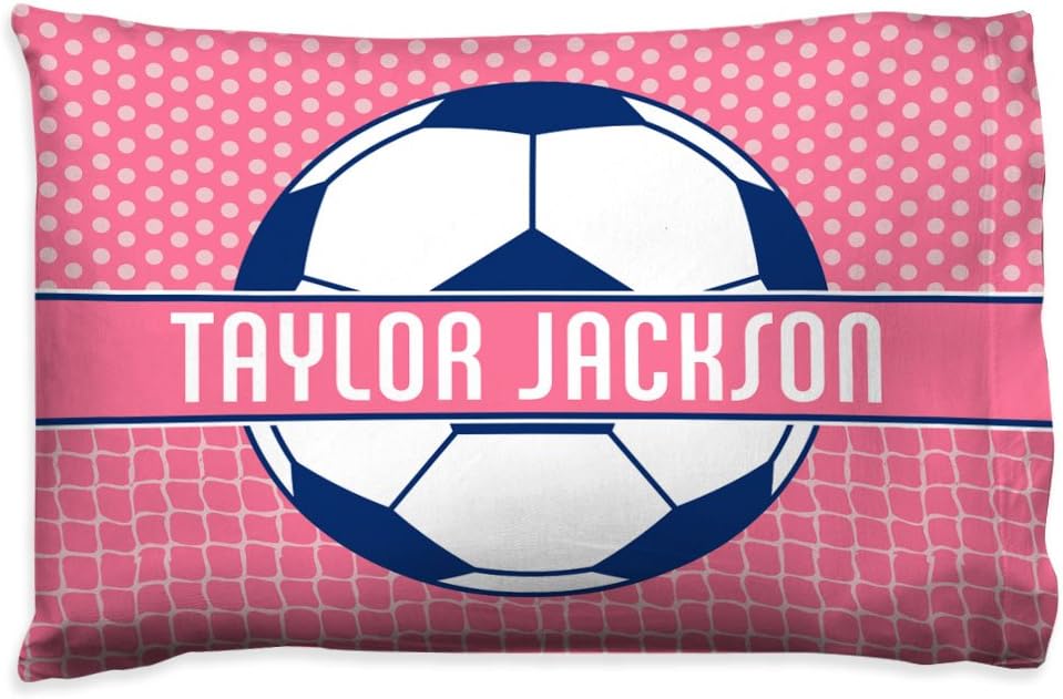 Amazon Com Personalized Soccer Pillowcase 2 Tier Pattern With