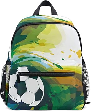 football print backpack