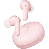 Soundcore by Anker Life P2 Mini True Wireless Earbuds, 10mm Drivers with Big Bass, Custom EQ, Bluetooth 5.2, 32H Playtime, USB-C for Fast Charging, Tiny Size for Commute, Work (Rose Pink) (Renewed)