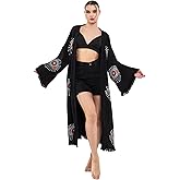 esma cim ec peştemalcim Evil Eye Kimono Robe - Beach Kimono Coverups for Woman