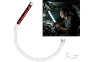 Flexible LED Light Stick 30 Inch Rechargeable Flashlight, Bendable with High-Lumen LEDs, 3 Brightness Levels for Mechanics, C