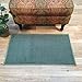Indoor Doormat Rubber Backed, 18 x 30 inch, Solid Teal, Non Slip, Kitchen Rugs and Mats