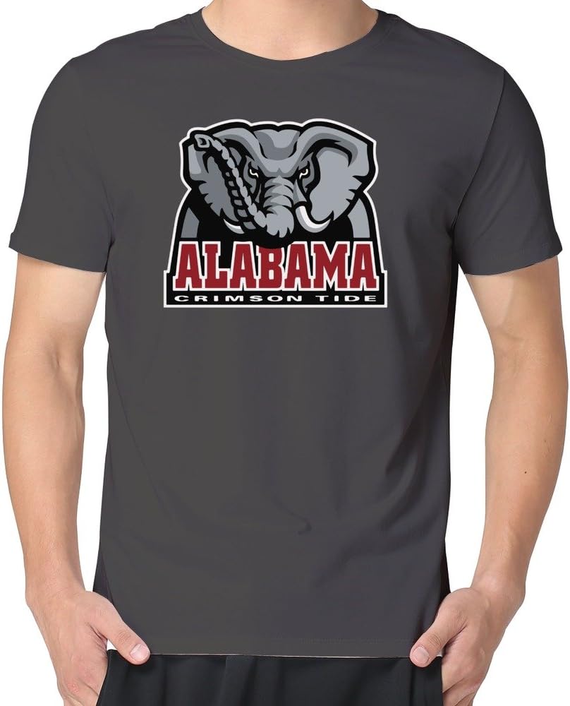 YAK Men's Alabama Crimson Tide Big Al T-shirt XL Asphalt