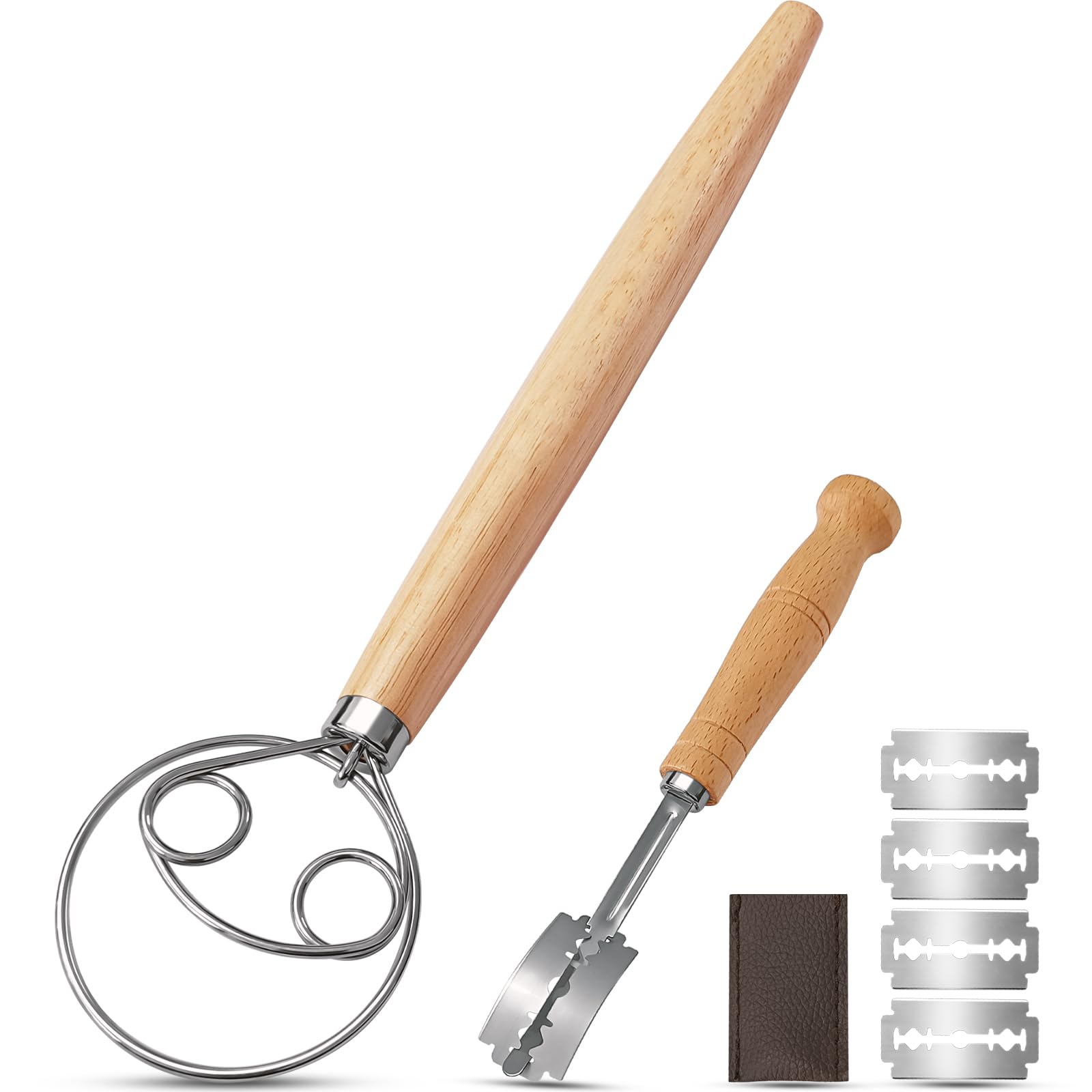 ALLTOP Danish Dough Whisk and Bread Lame Set