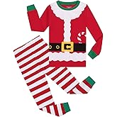 Joyond Kids Christmas Pajamas Boys Girls Hanukkah Thanksgiving Pjs Set Holiday Sleepwear 100% Cotton Size 18M-12Years