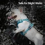 PoyPet No Pull Dog Harness Reflective Easy On Front Back Leashes XL view 5