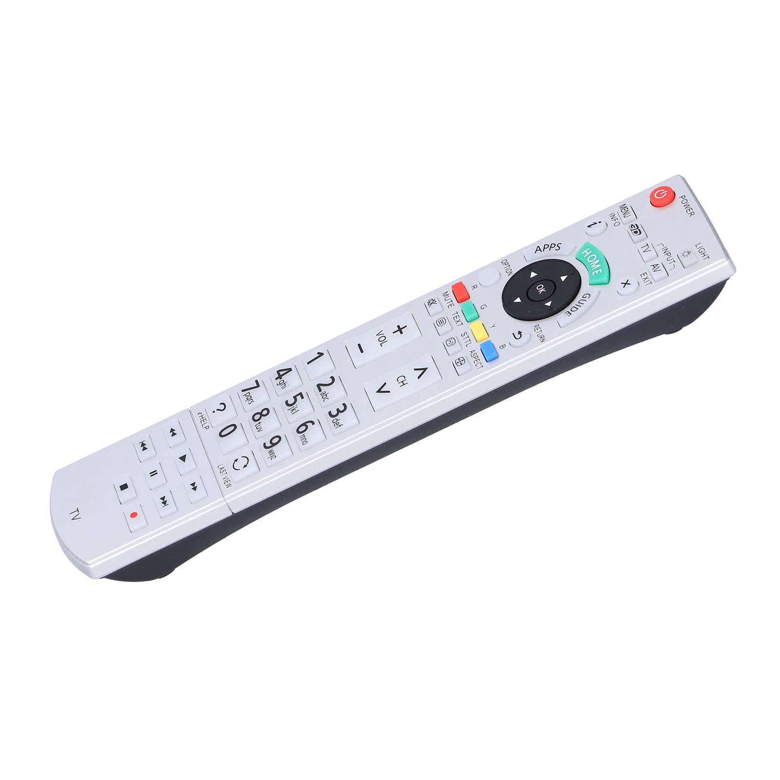 N2QAYB 000928/000842/000840/00101/000074/000863/001109 TV Remote Control Replacement, ABS Silver Remote Control For Smart Tv, Remote Control Distance Up to 10m