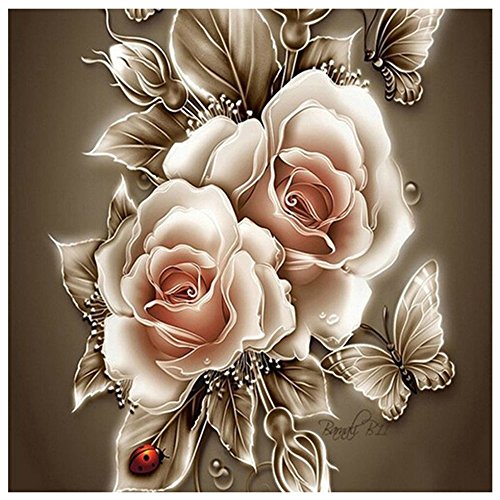 5d diy diamond painting rose flower square drill diamon…