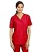 WonderWink Womens Origins Bravo V-Neck Top Medical Scrubs Shirt, Red, Medium US