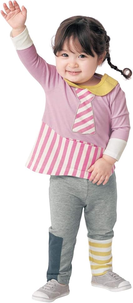 Amazon Co Jp ベルメゾン みいつけた 上下 2点 セット スイちゃんなりきり 女の子 トップス 長袖 ロング パンツ 80 服 ファッション小物