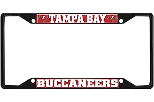 FANMATS NFL Unisex-Adult Black License Plate Frame