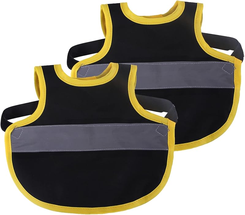 WideSmart Chicken Duck Reflective Pet Vest Small Black Polyester Waterproof