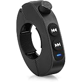 Wireless Bluetooth Media Button Steering Wheel Remote Control for Car Bike Motorbike Rechargeable IPX6 Waterproof Wireless Handlebar Remote Controller Compatible with iPhone/Android