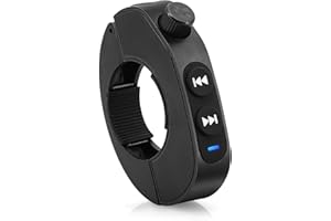 GENERIC Wireless Bluetooth Media Button Steering Wheel Remote Control for Car Bike Motorbike Rechargeable IPX6 Waterproof Wireless Handlebar Remote Controller Compatible with iPhone/Android