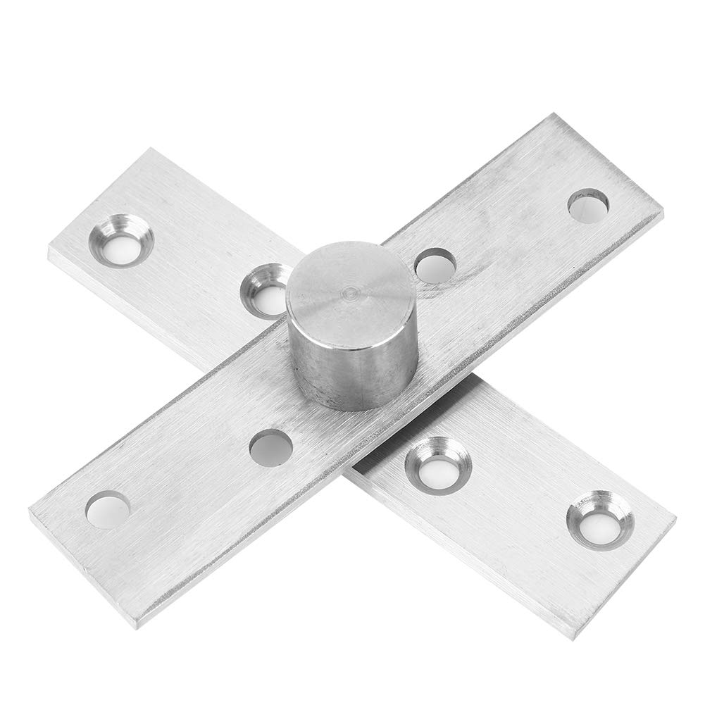 2pcs Hidden Door Pivot Hinges Top Bottom Pivot Hinge 360° Rotating Hinges Stainless Steel with Rolling Ball for Revolving Doors(Central Shaft)
