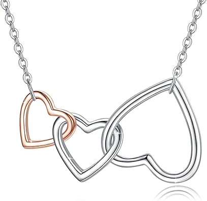 rose gold mothers day necklace